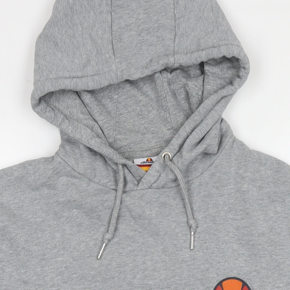 Mens UK Size M ellesse Grey Pullover Hoodie