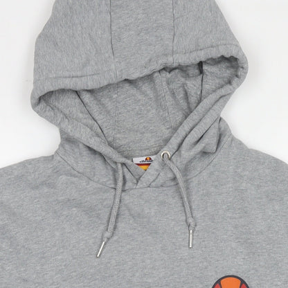 Mens UK Size M ellesse Grey Pullover Hoodie