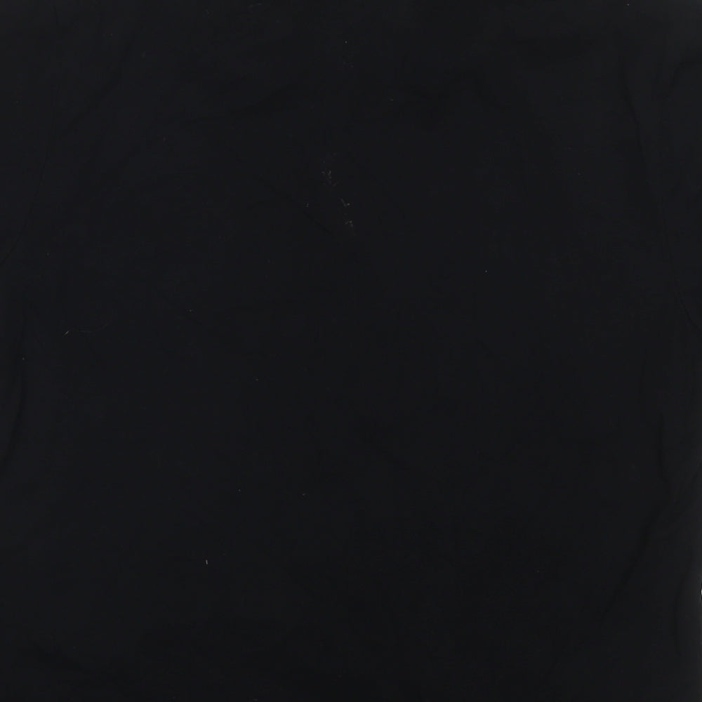 Myprotein Womens Black 100% Cotton Basic T-Shirt Size M Round Neck