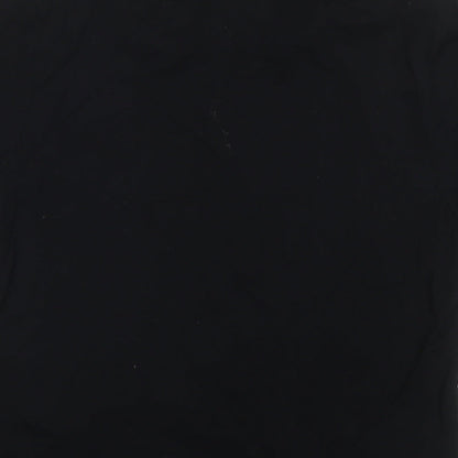 Myprotein Womens Black 100% Cotton Basic T-Shirt Size M Round Neck