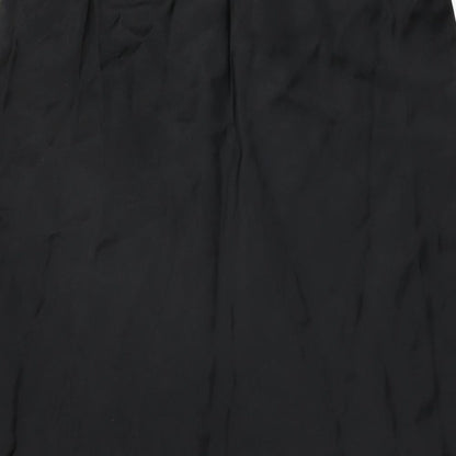 Marks and Spencer Womens Black Acetate Flare Skirt Size 12