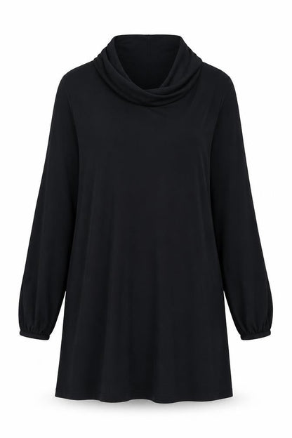 Dorothy Perkins Womens Black Viscose Shift Size 10 Round Neck Pullover