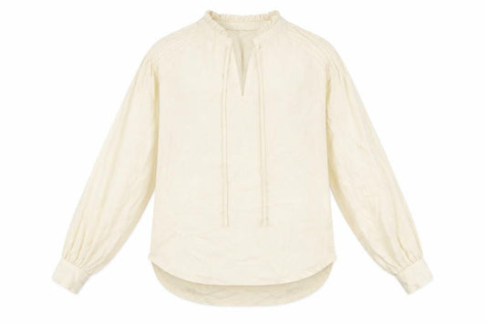 Marks & Spencer Womens Ivory Lyocell Basic T-Shirt Size 8 V-Neck