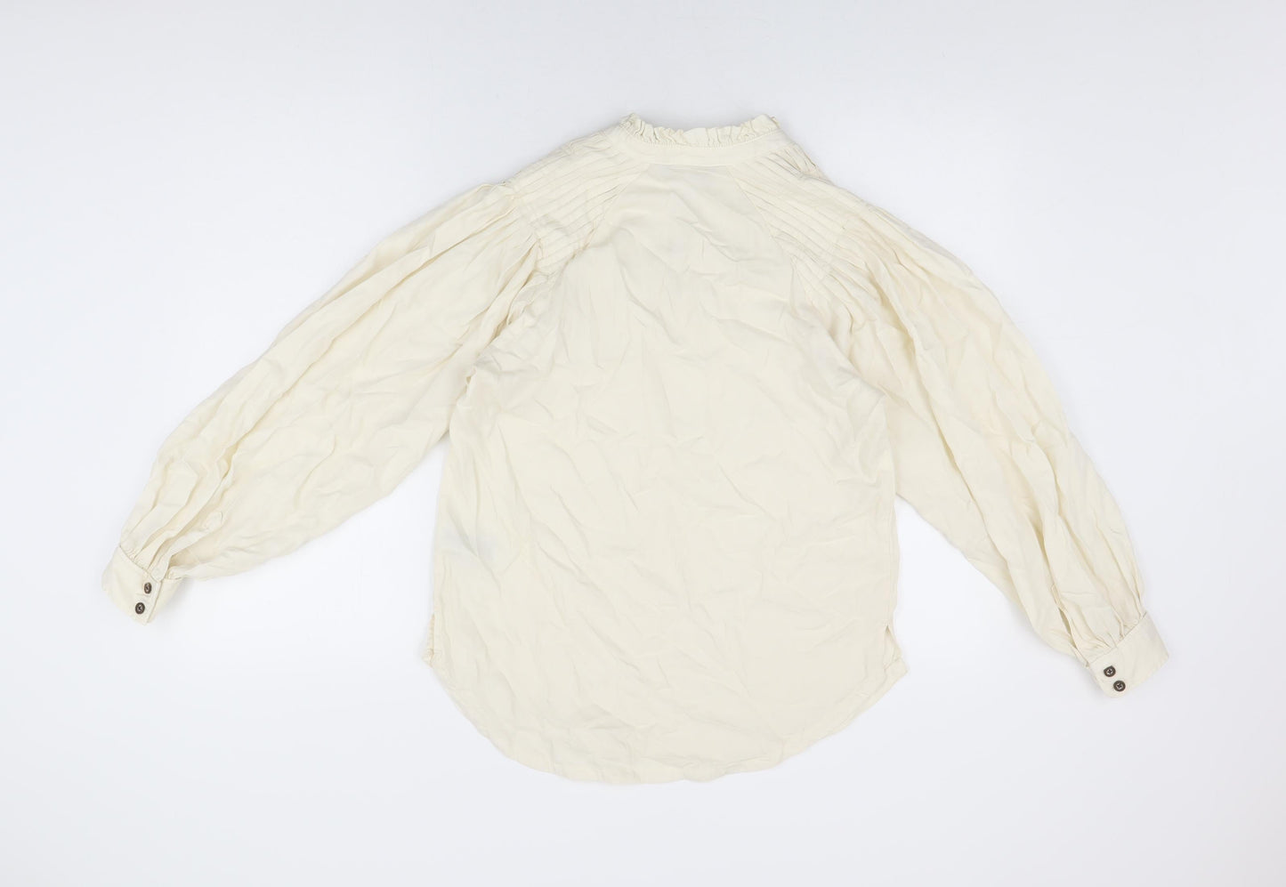 Womens UK Size 8 Marks and Spencer Ivory Basic T-Shirt