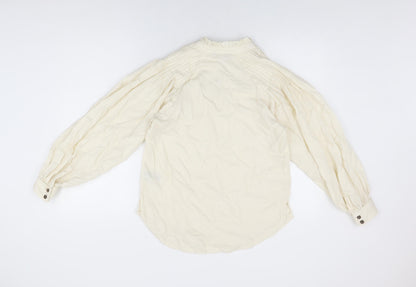 Womens UK Size 8 Marks and Spencer Ivory Basic T-Shirt