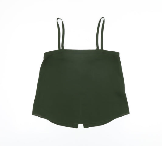 Womens UK Size 10 River Island Green Camisole T-Shirt