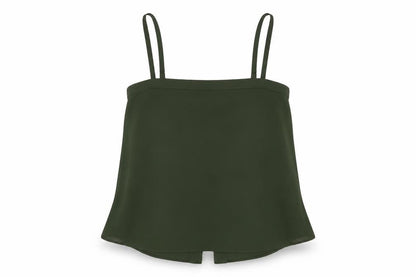 Womens UK Size 10 River Island Green Camisole T-Shirt