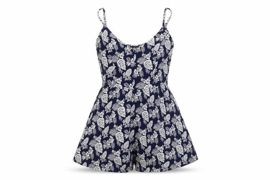 Womens UK Size S FOREVER 21 One-Piece Blue Playsuit