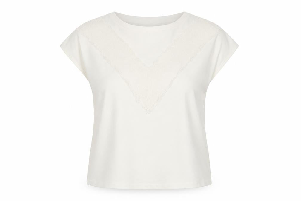 Womens UK Size M Mango White Basic Blouse