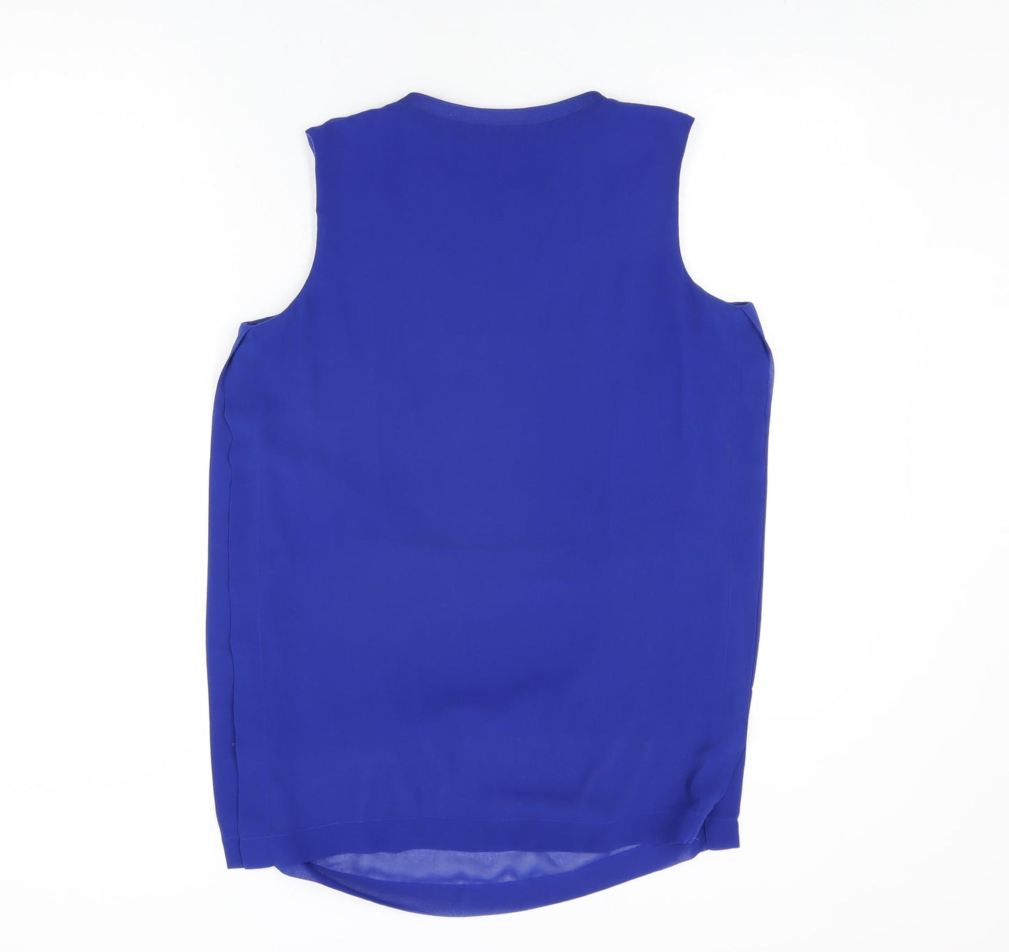 Womens UK Size 12 Marks and Spencer Blue Basic Blouse