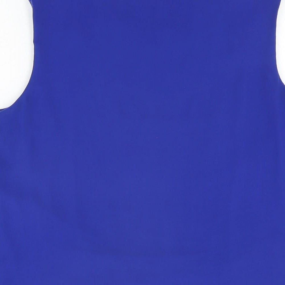Womens UK Size 12 Marks and Spencer Blue Basic Blouse