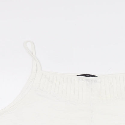 Womens UK Size 22 Marks and Spencer White Basic T-Shirt