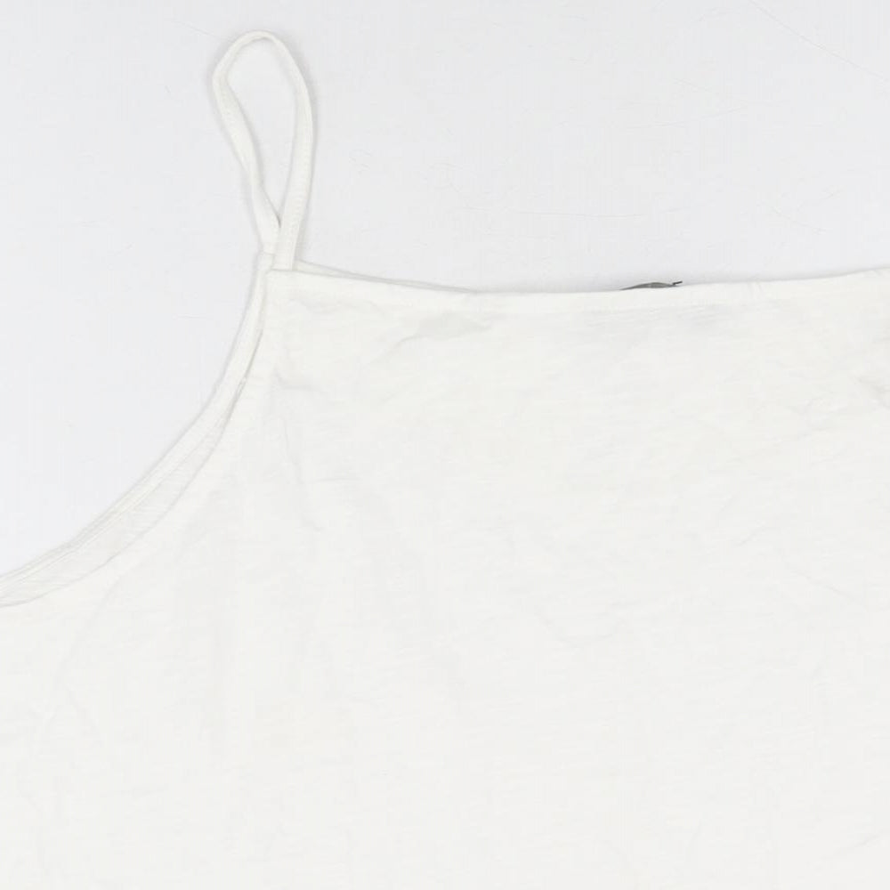 Womens UK Size 22 Marks and Spencer White Basic T-Shirt