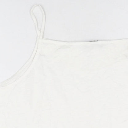 Womens UK Size 22 Marks and Spencer White Basic T-Shirt