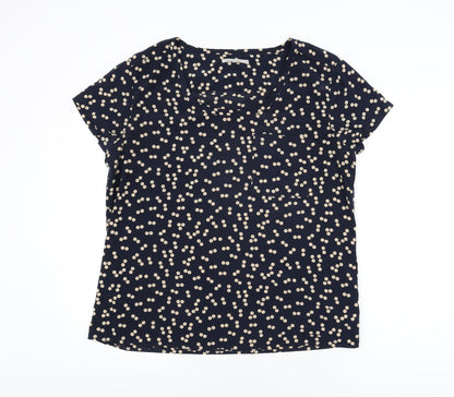 Womens UK Size L Gap Blue Basic T-Shirt