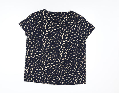Womens UK Size L Gap Blue Basic T-Shirt