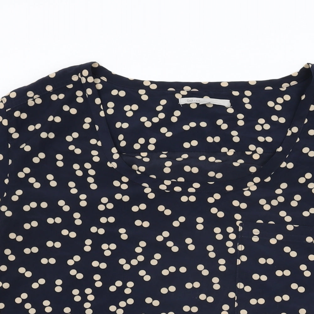 Womens UK Size L Gap Blue Basic T-Shirt