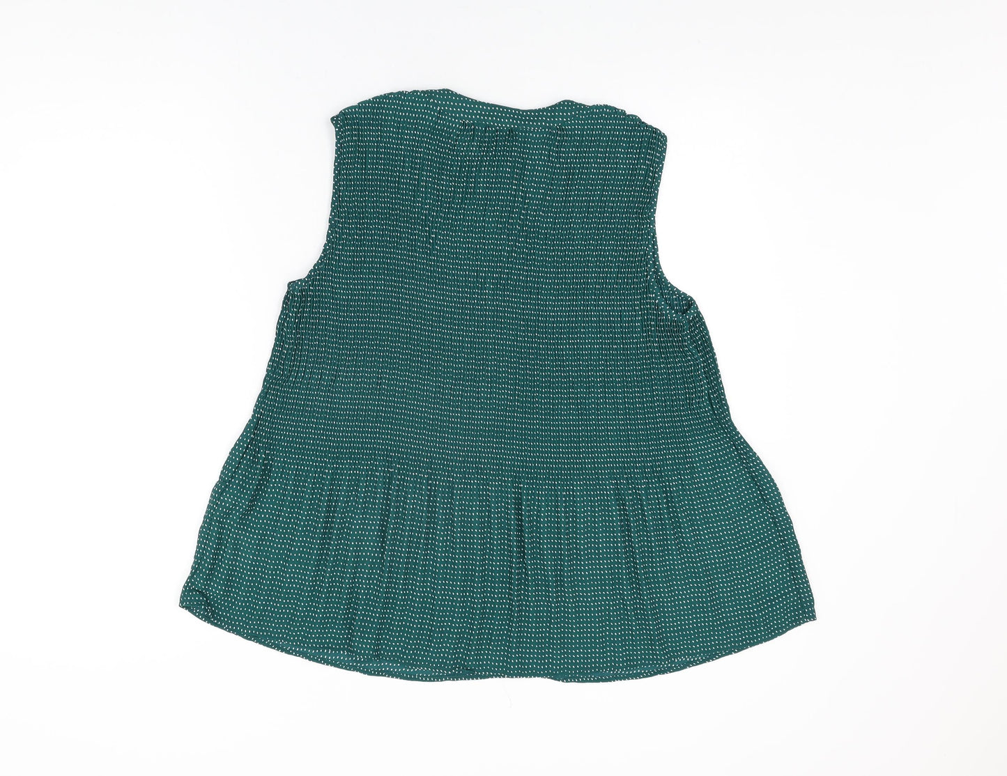 Womens UK Size M Adrianna Papell Green Basic Blouse