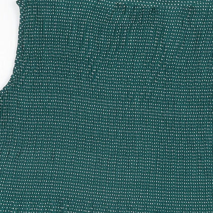 Womens UK Size M Adrianna Papell Green Basic Blouse