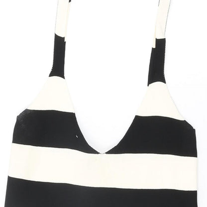 Womens UK Size XS Stradivarius Ivory Basic T-Shirt