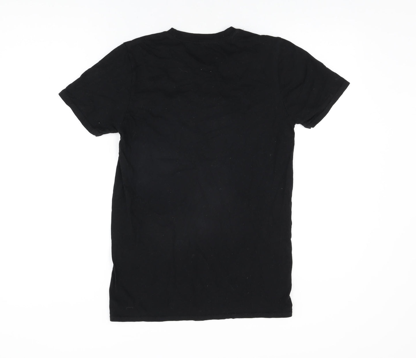 Womens UK Size S Stranger Things Black Basic T-Shirt