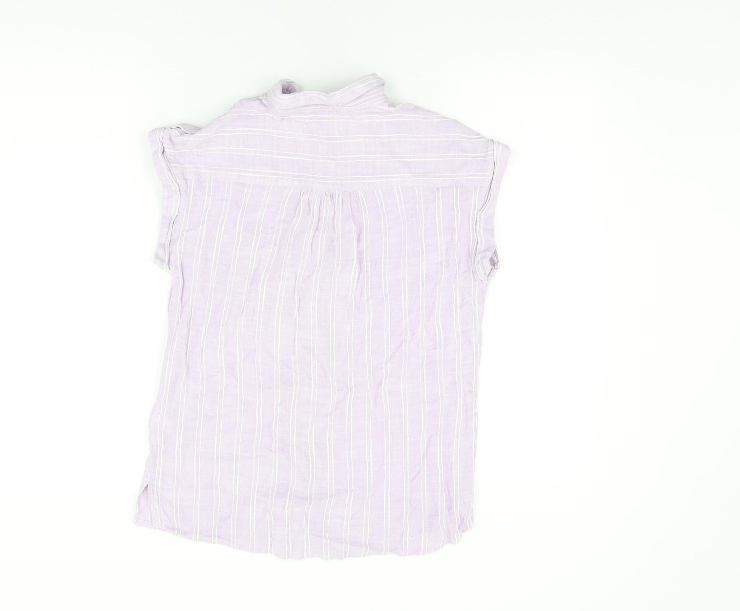 Womens UK Size 10 NEXT Purple Basic Button-Up