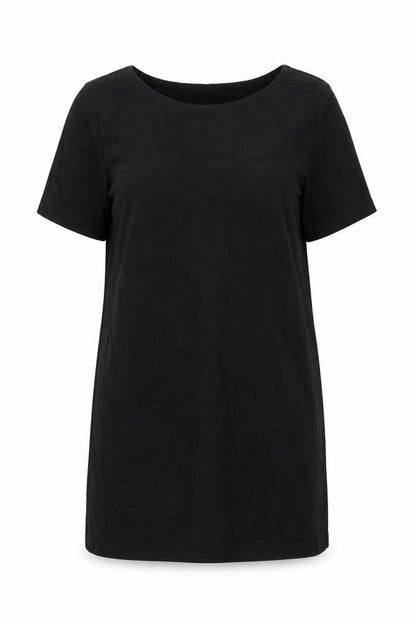 H&M Womens Black Cotton Shift Size M Round Neck Pullover
