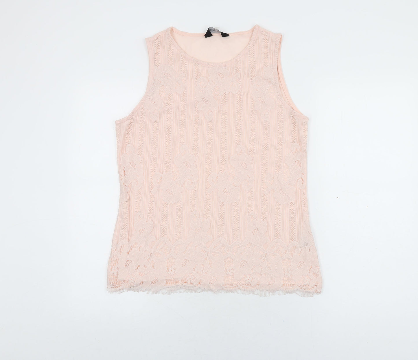 Womens UK Size 14 Dorothy Perkins Pink Basic T-Shirt