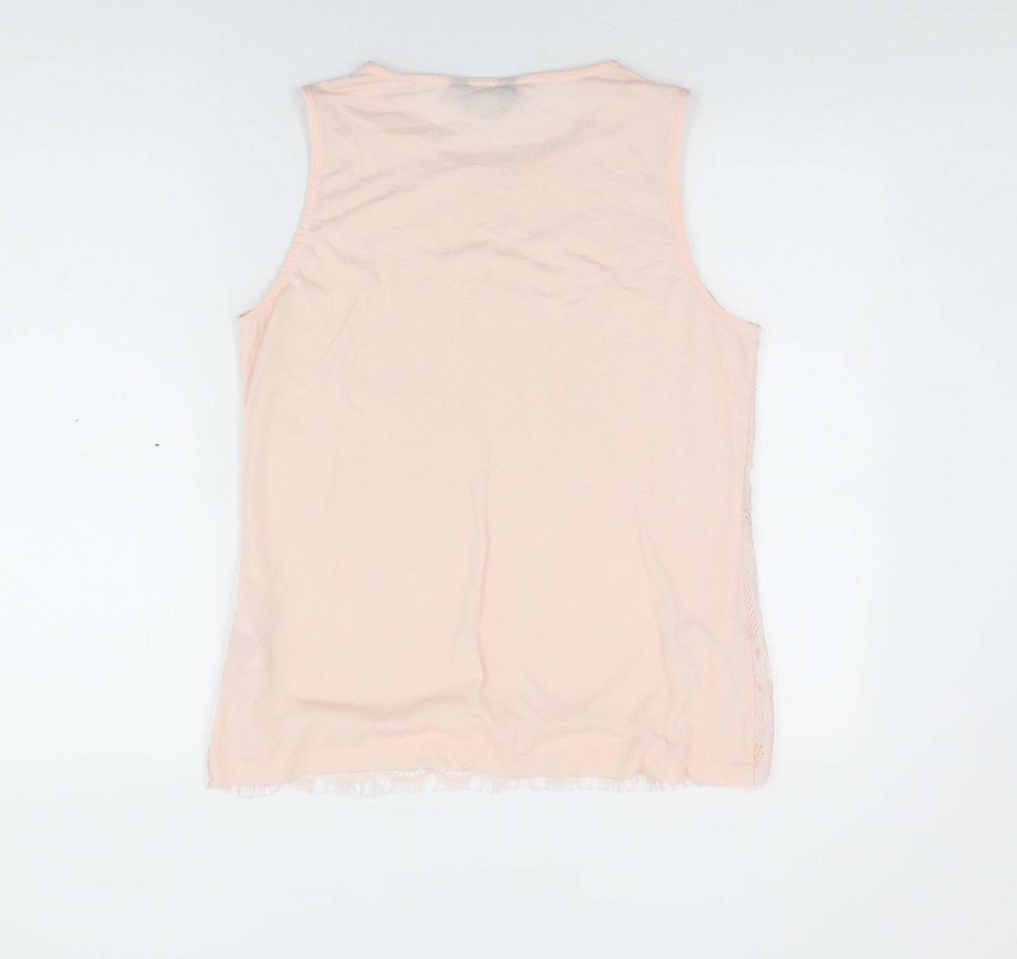 Womens UK Size 14 Dorothy Perkins Pink Basic T-Shirt