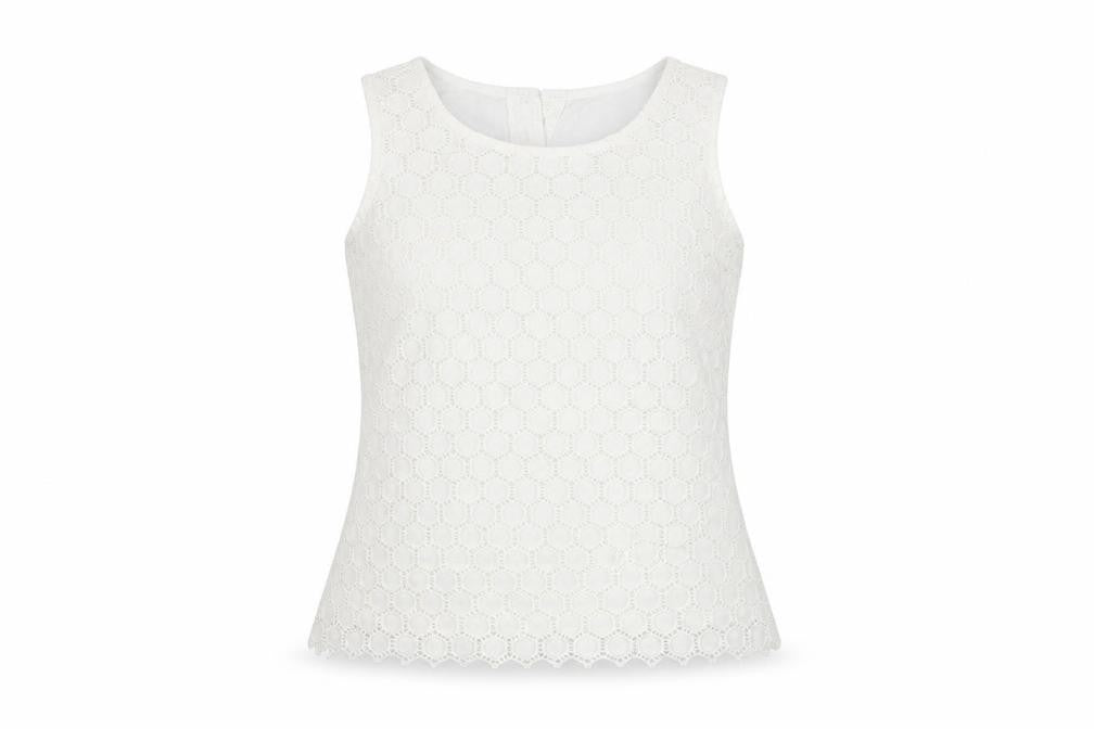 Womens UK Size 8 Pure White Basic T-Shirt