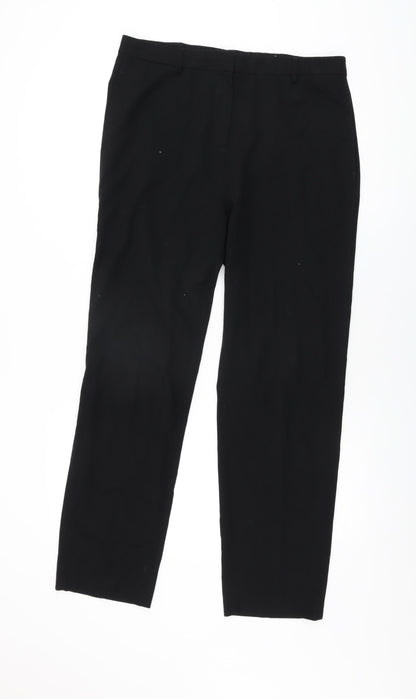 Womens UK Size 14 Marks and Spencer Regular Fit  Black Trousers