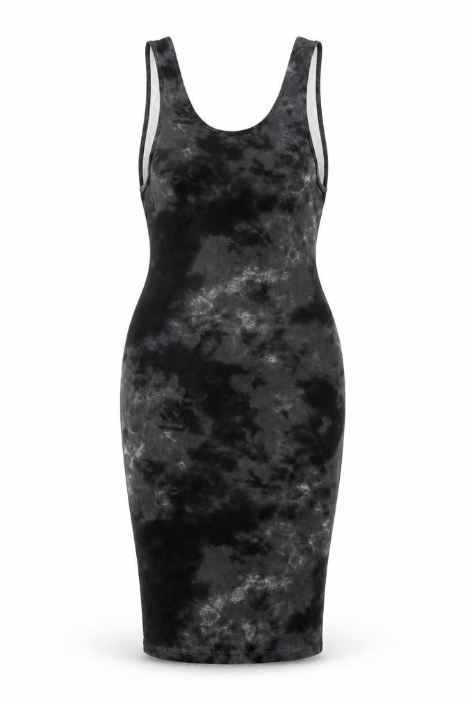 ASOS Womens Black Geometric Viscose Bodycon Size 10 Scoop Neck Pullover