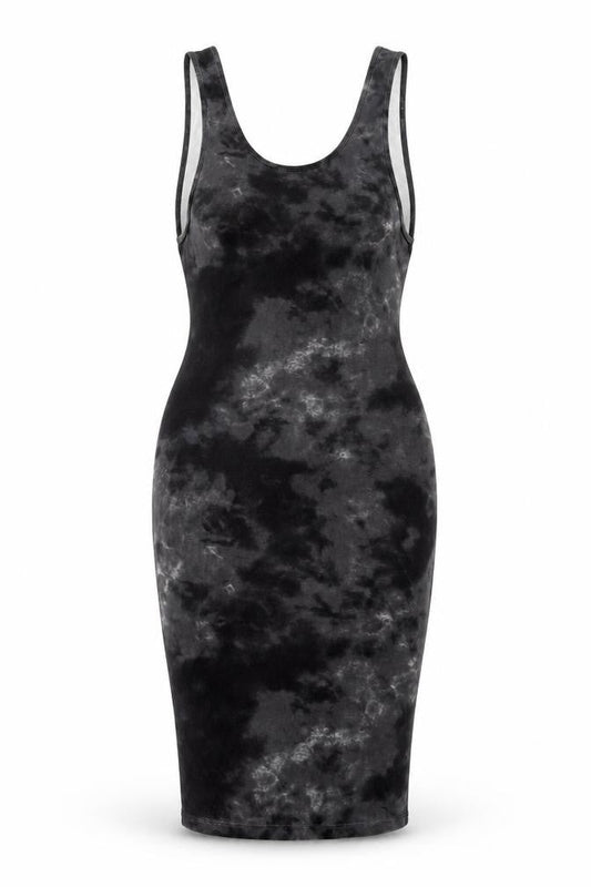 ASOS Womens Black Geometric Viscose Bodycon Size 10 Scoop Neck Pullover