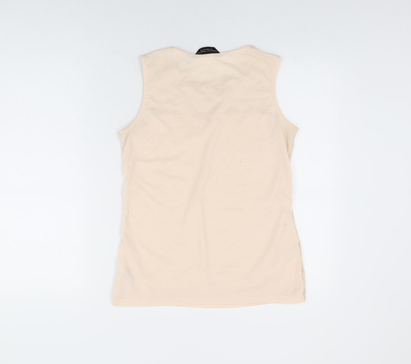 Dorothy Perkins Womens Pink Floral Polyamide Basic T-Shirt Size 12 Round Neck