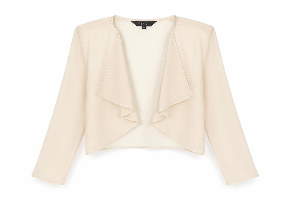 Womens UK Size 12 Debut Pink Cropped Blouse