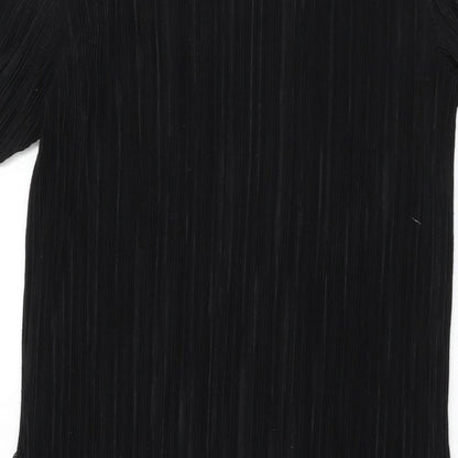 Roman Womens Black Polyester Bodycon Size 10 Round Neck Pullover