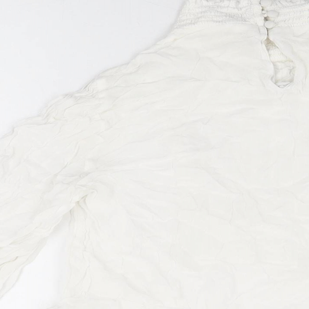 Womens UK Size 16 Monsoon White Basic T-Shirt