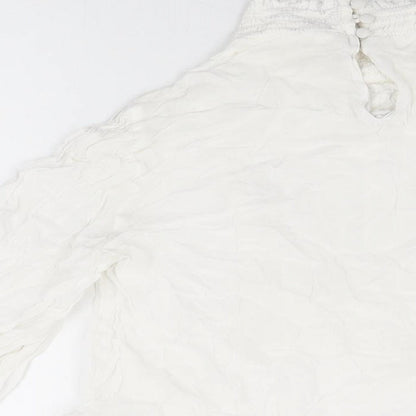 Womens UK Size 16 Monsoon White Basic T-Shirt