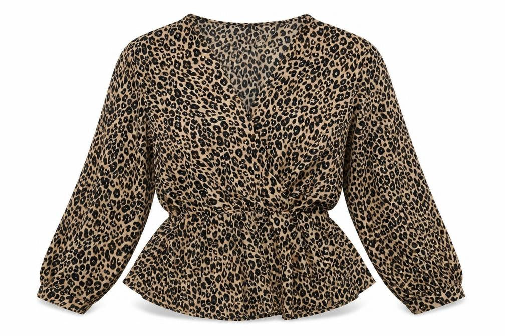 Womens UK Size 18 Boohoo Beige Wrap Blouse