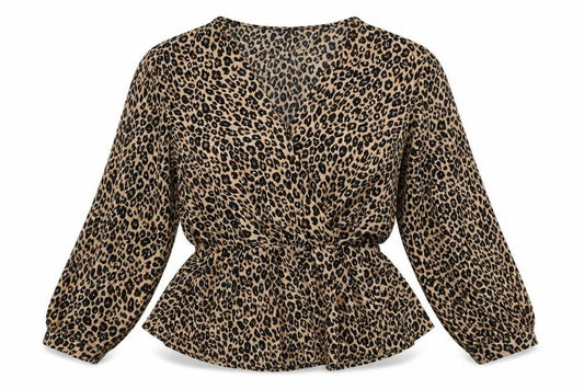 Womens UK Size 18 Boohoo Beige Wrap Blouse