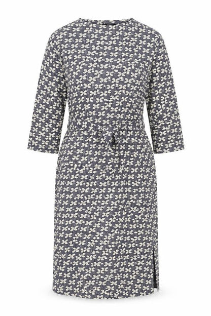 Next Womens Blue Floral Polyester Shift Size 16 Round Neck Pullover