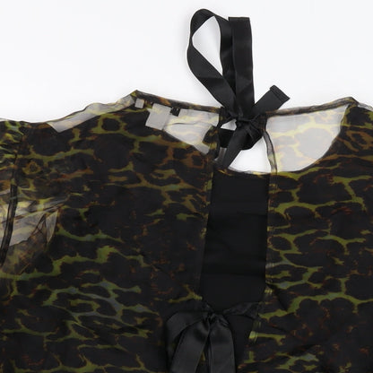 Womens UK Size 12 Topshop Black Basic Blouse