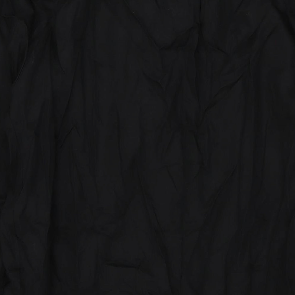 NEXT Womens Black Lyocell A-Line Size 12 V-Neck Pullover