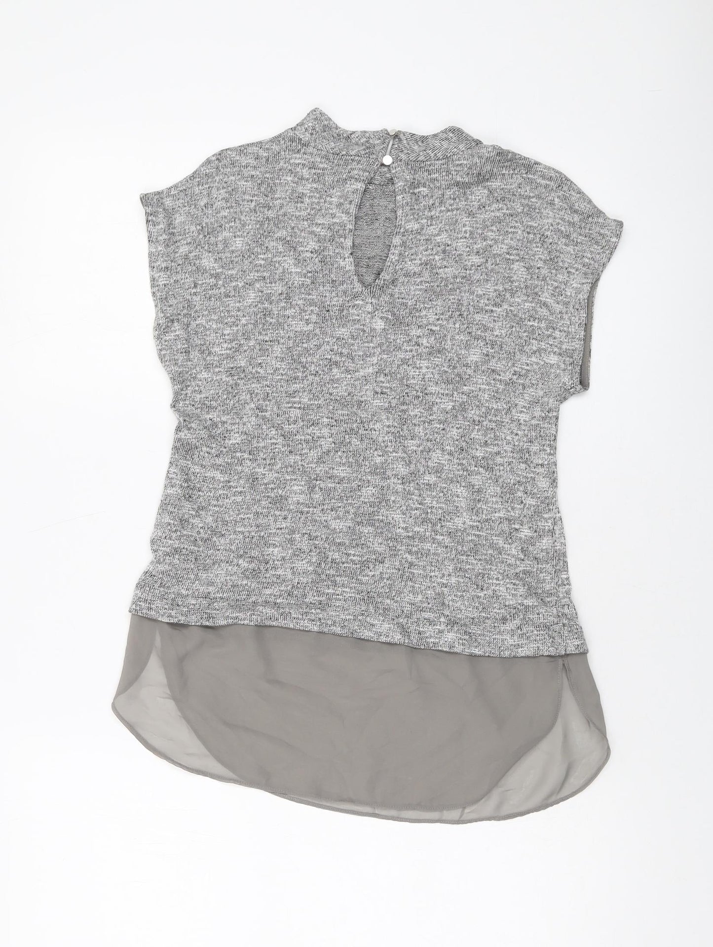 Womens UK Size XS Oasis Grey Basic T-Shirt