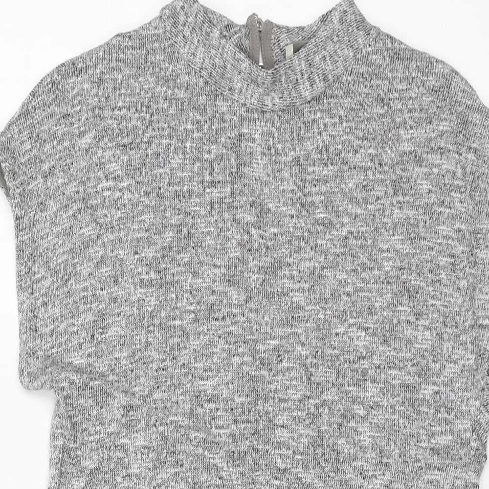 Womens UK Size XS Oasis Grey Basic T-Shirt