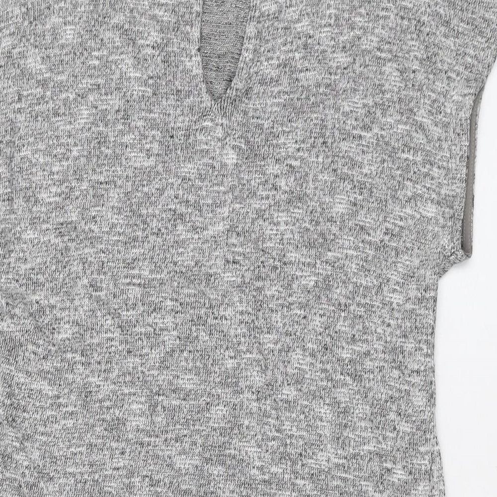 Womens UK Size XS Oasis Grey Basic T-Shirt