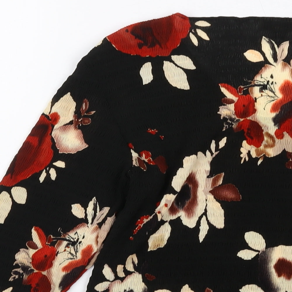 Womens UK Size S CC Black Basic Blouse