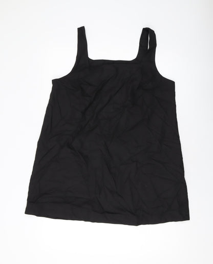 Womens UK Size L H&M Black Basic Tank