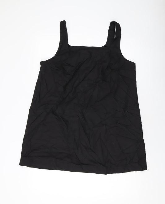 Womens UK Size L H&M Black Basic Tank