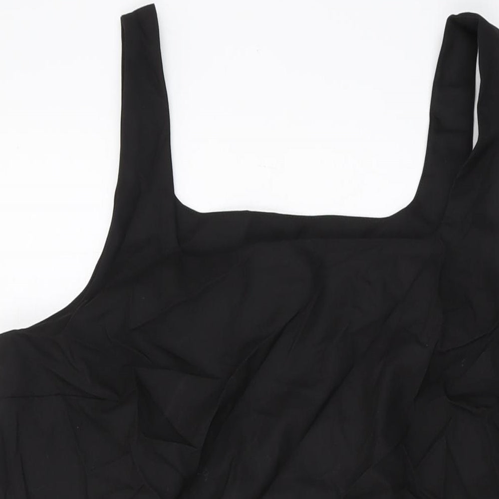 Womens UK Size L H&M Black Basic Tank